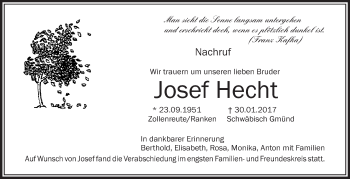 Zur Gedenkseite von Josef Hecht